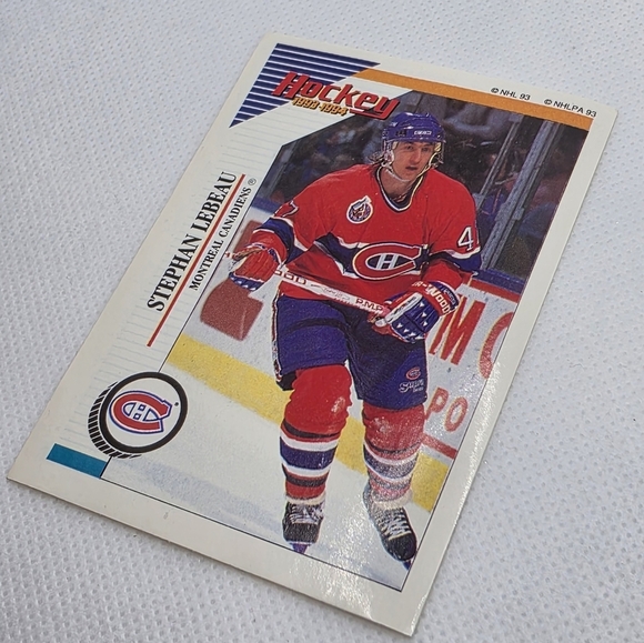 1993-94 Panini Hockey Stephan Lebeau Montreal Canadiens #16 Sticker - Picture 2 of 3